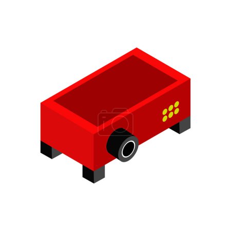 Illustration for Isometric projector icon, vector illustration - Royalty Free Image