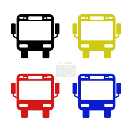 Ilustración de Icono del autobús, diseño del vector - Imagen libre de derechos