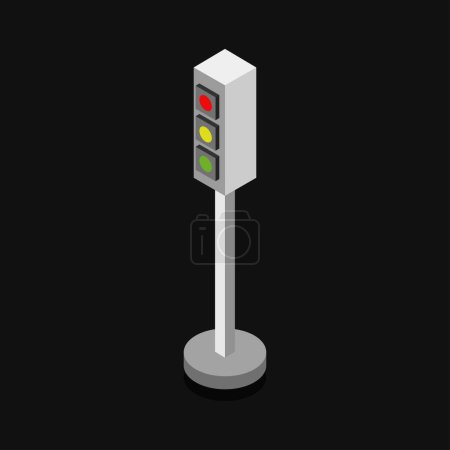 Illustration for Street light sign. vector illustration design - Royalty Free Image