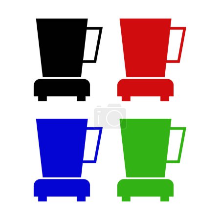 Illustration for Coffee cup vector flat illustration - Royalty Free Image