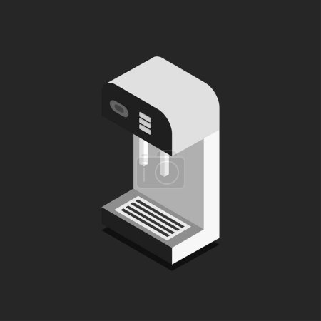 Illustration for Coffee machine icon, vector illustration - Royalty Free Image