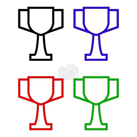 Illustration for Trophy icon vector illustration - Royalty Free Image