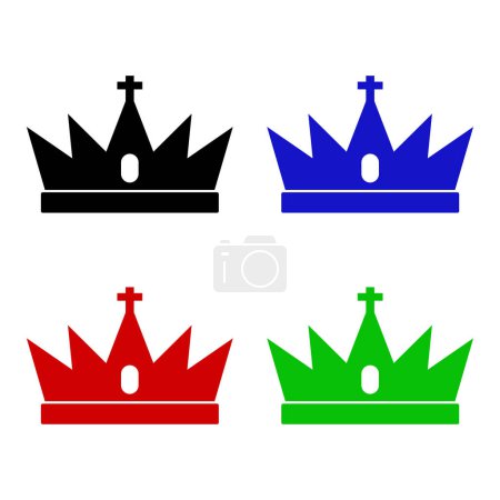 Ilustración de Corona icono vector ilustración - Imagen libre de derechos
