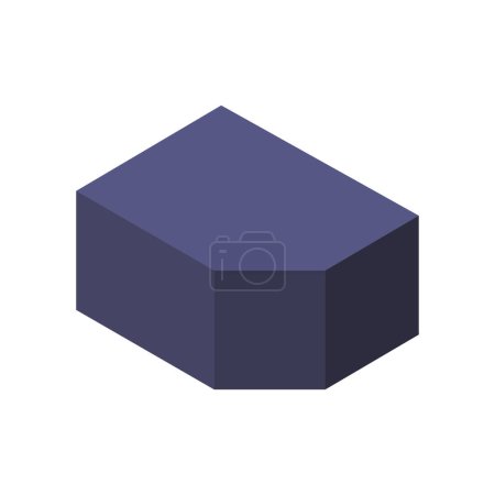 Illustration for Vector illustration of single isolated building icon - Royalty Free Image