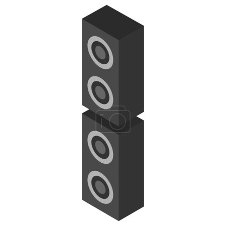 Illustration for Speaker icon vector illustration - Royalty Free Image