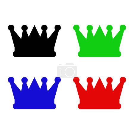 Illustration for Crown icon vector illustration - Royalty Free Image