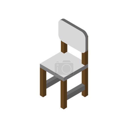 Illustration for Furniture icon of chair, vector illustration - Royalty Free Image