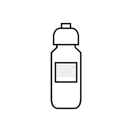 Illustration for Bottle vector thin line icon - Royalty Free Image