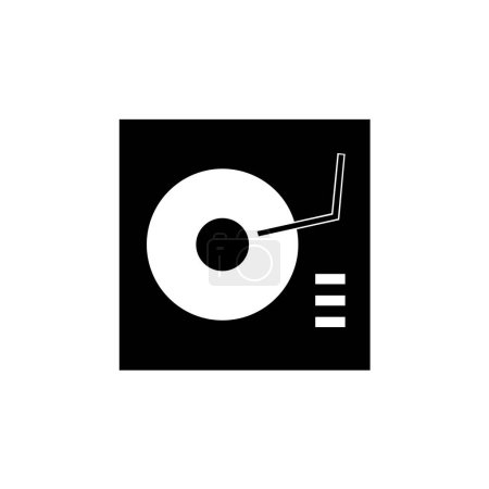 Illustration for Vector illustration of vinyl recorder icon - Royalty Free Image