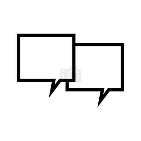 Illustration for Speech bubbles icon vector illustration design - Royalty Free Image