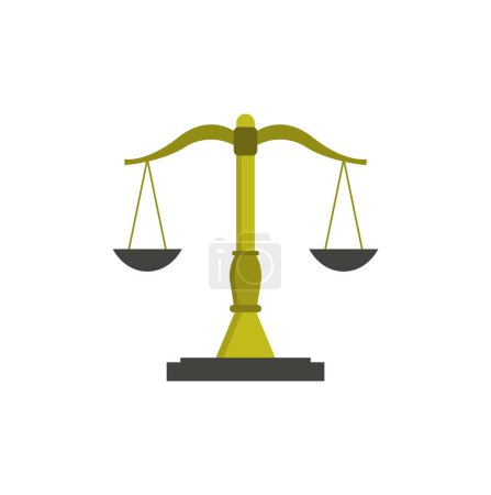Illustration for Justice law logo design vector - Royalty Free Image
