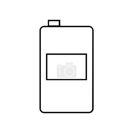 Téléchargez les illustrations : Icône smartphone illustrée sur un fond blanc - en licence libre de droit