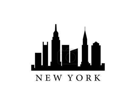 Téléchargez les illustrations : Silhouette de New York - en licence libre de droit