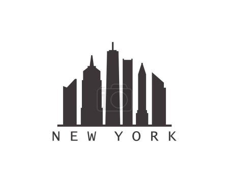 Ilustración de Ilustración vectorial del horizonte de Nueva York - Imagen libre de derechos