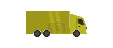 Illustration for Isolated truck transport design - Royalty Free Image