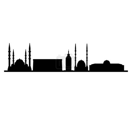 Illustration for Mosque icon. simple illustration of mosque vector icon for web design - Royalty Free Image