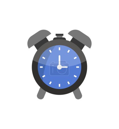Téléchargez les illustrations : Alarme horloge icône isolée vecteur illustration conception - en licence libre de droit