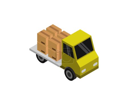 Illustration for Truck icon vector illustration design - Royalty Free Image