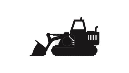 Ilustración de Excavadora icono vector diseño plantilla - Imagen libre de derechos