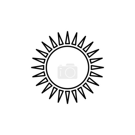 Ilustración de Sol icono vector ilustración - Imagen libre de derechos