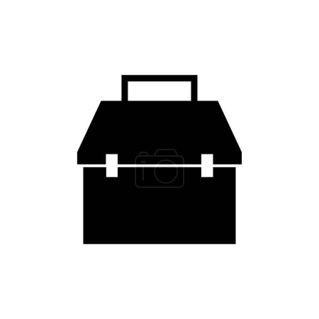 Illustration for Briefcase vector glyph flat icon - Royalty Free Image