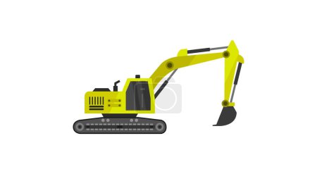Illustration for Construction ator icon, flat style - Royalty Free Image