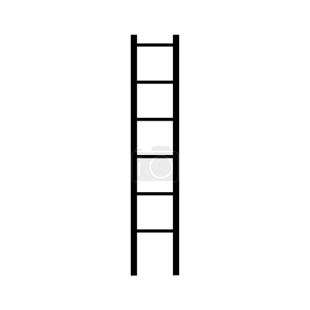 Illustration for Wooden ladder icon vector illustration - Royalty Free Image