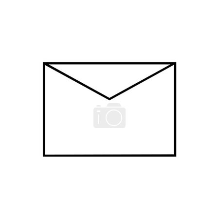 Téléchargez les illustrations : Enveloppe mail logo conception vectoriel illustration - en licence libre de droit