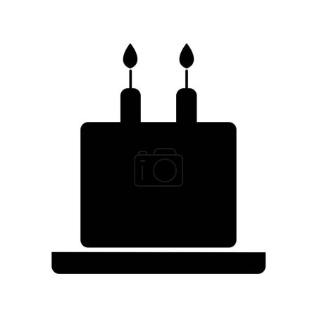 Illustration for Candle icon. simple illustration of candle vector icons for web - Royalty Free Image