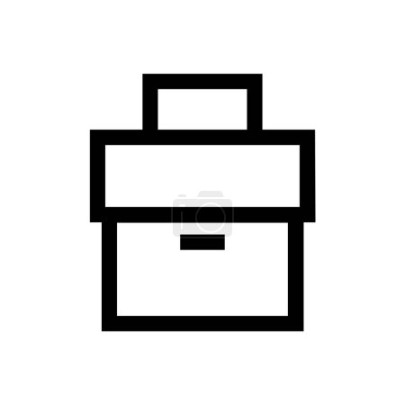 Illustration for Briefcase vector glyph flat icon - Royalty Free Image