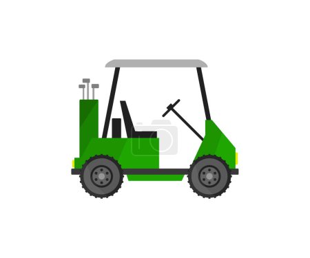 Illustration for Green forklift icon on white background - Royalty Free Image