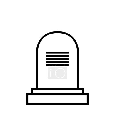Illustration for Tombstone icon vector illustration - Royalty Free Image