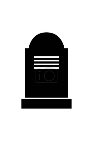Illustration for Tombstone icon vector illustration - Royalty Free Image