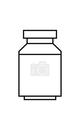 Téléchargez les illustrations : Symbole de l'icône du lait. Tasse isolée dans un style branché. - en licence libre de droit