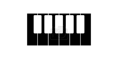 Illustration for Piano icon. musical symbol. musical sign vector illustration - Royalty Free Image