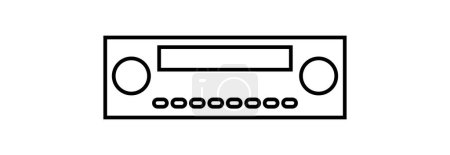 Photo for Car stereo system icon - Royalty Free Image
