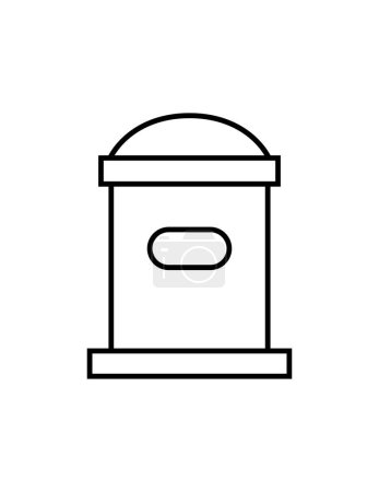 Ilustración de Buzón de correo, diseño simple vector - Imagen libre de derechos