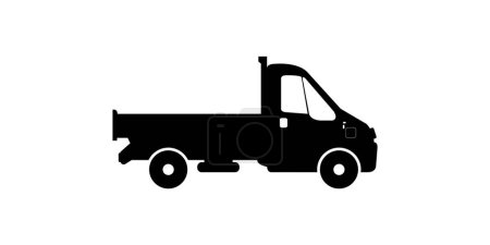 Illustration for Truck vector icon. flat vector icon isolated on white background truck. - Royalty Free Image
