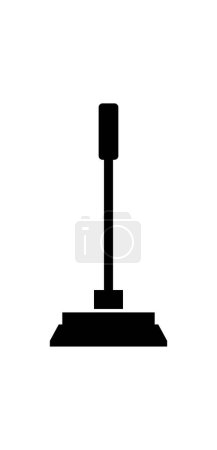 Illustration for Mop icon vector illustration - Royalty Free Image