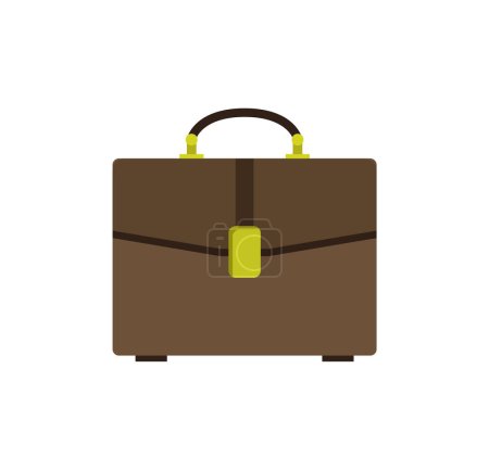 Illustration for Briefcase vector illustration on a white background. flat isolated vector illustration. flat icon for graphic design. - Royalty Free Image