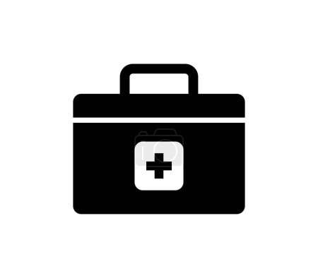 Illustration for First aid kit line icon, vector illustration - Royalty Free Image