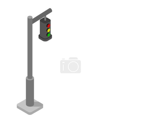 Illustration for Traffic lights icon. cartoon of traffic light vector icon for web design isolated on white background - Royalty Free Image