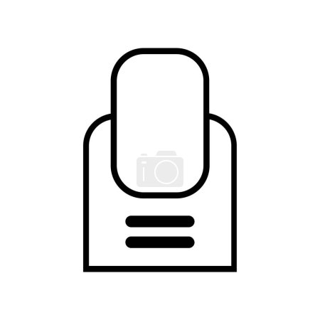Illustration for Finger, nail icon vector illustration - Royalty Free Image