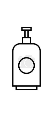 Téléchargez les illustrations : Icône de bouteille de gaz, conception simple vectorielle - en licence libre de droit