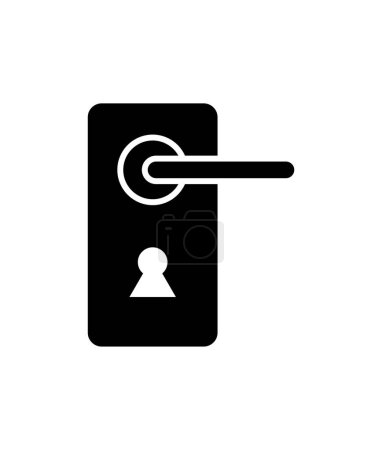 Illustration for Vector illustration of modern icon of door handle - Royalty Free Image