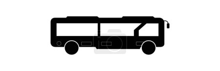 Ilustración de Icono del vehículo de transporte de autobús. ilustración gráfica vectorial - Imagen libre de derechos