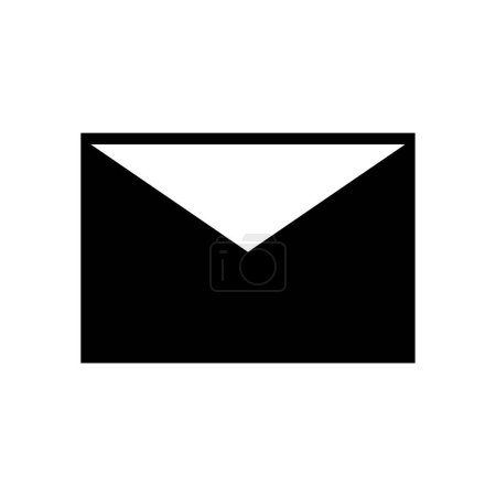 Téléchargez les illustrations : Mail enveloppe icône vecteur isolé sur fond blanc, enveloppe signe - en licence libre de droit