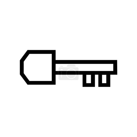 Illustration for Vector key, illustration design element - Royalty Free Image