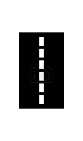 Ilustración de Icono lineal de carretera, ilustración vectorial - Imagen libre de derechos