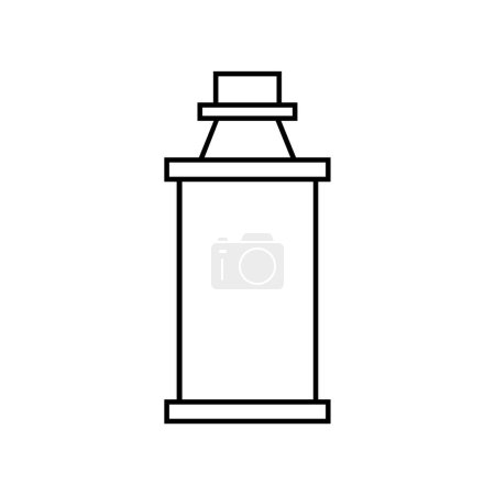 Ilustración de Cosmética botella icono vector aislado sobre fondo blanco - Imagen libre de derechos